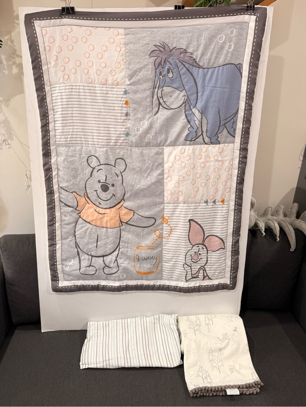 Winnie the Pooh baby crib nursery set 3 piece new